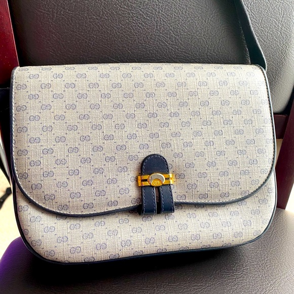 Gucci Handbags - Gucci vintage micro GG coated canvas purse